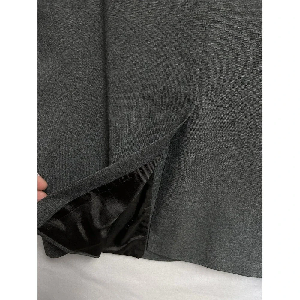 David Taylor Blazer Charcoal Grey Gold Button Single Vented Mens 42L NWT